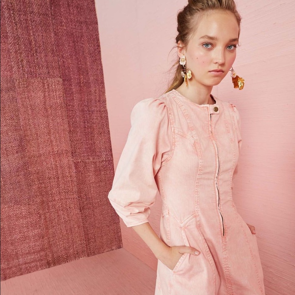 Ulla Johnson Wilona Dress in Pink Acid Wash